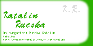 katalin rucska business card